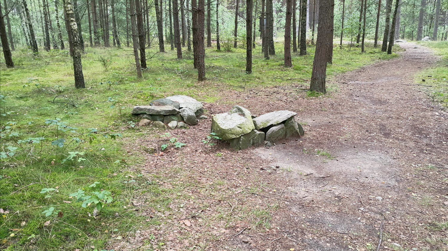 Leśno Kamienne kręgi przed huraganem, Lesno circle stones before the storm